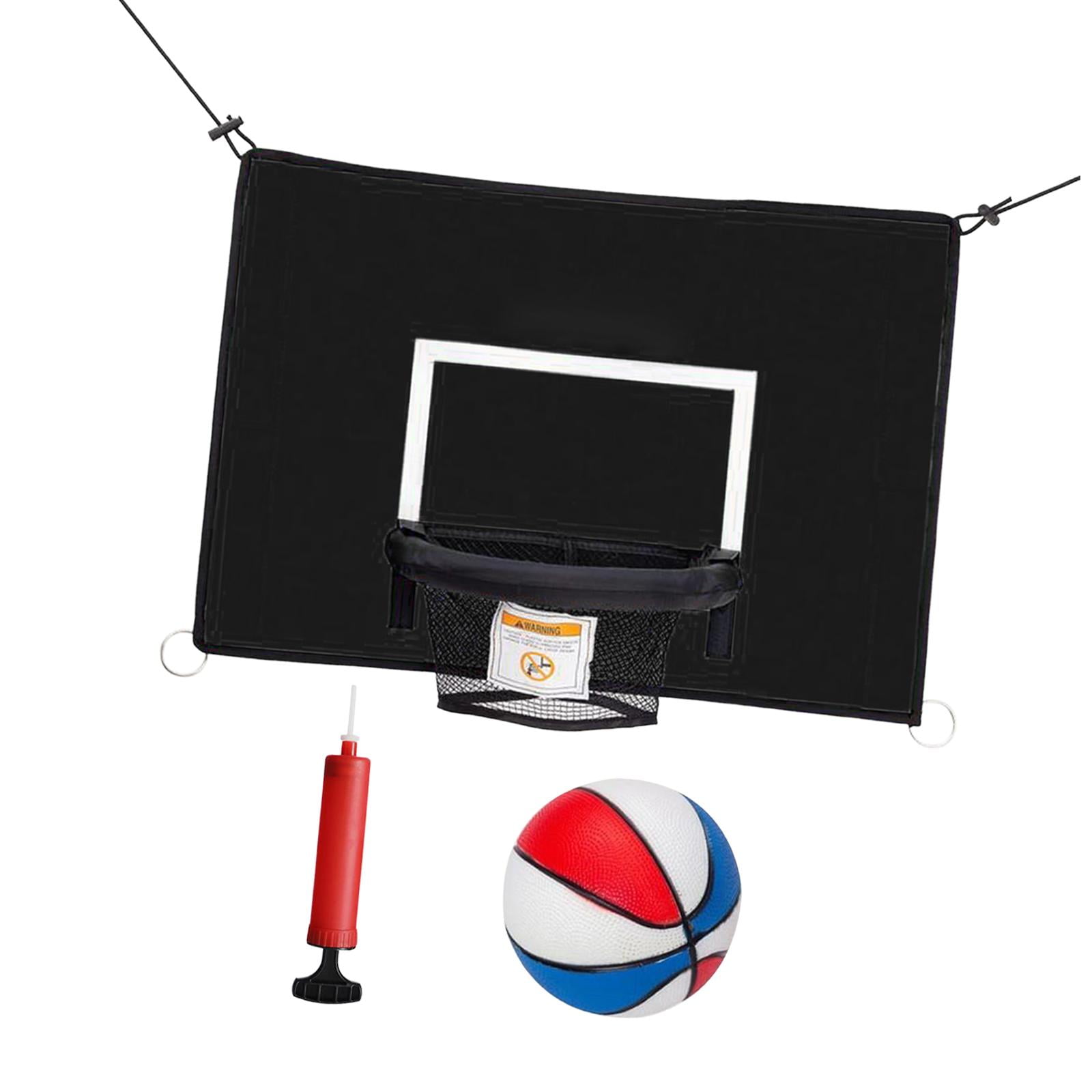 Magideal - Mini Aro De Baloncesto Para Con Soporte De Baloncesto Juguetes Deportivos Universales Durable Para Accesorios De Fijación De Trampol , Bola De Colores De 45 Cm