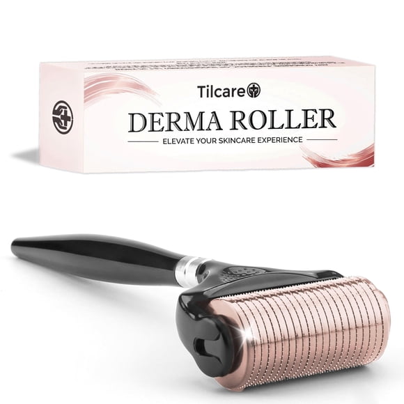Derma Roller Tilcare 0,25 mm de titanio color melocotón