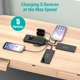 thumbnail image 4 of Cargador portátil LJEHC 10000 mAh con cables integrados USB‑C – negro, 4 of 7