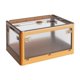 thumbnail image 5 of Contenedor De Caja De Almacenamiento Plegable De Plástico Apilable Para Armario De Oficina Amarillo, 5 of 5