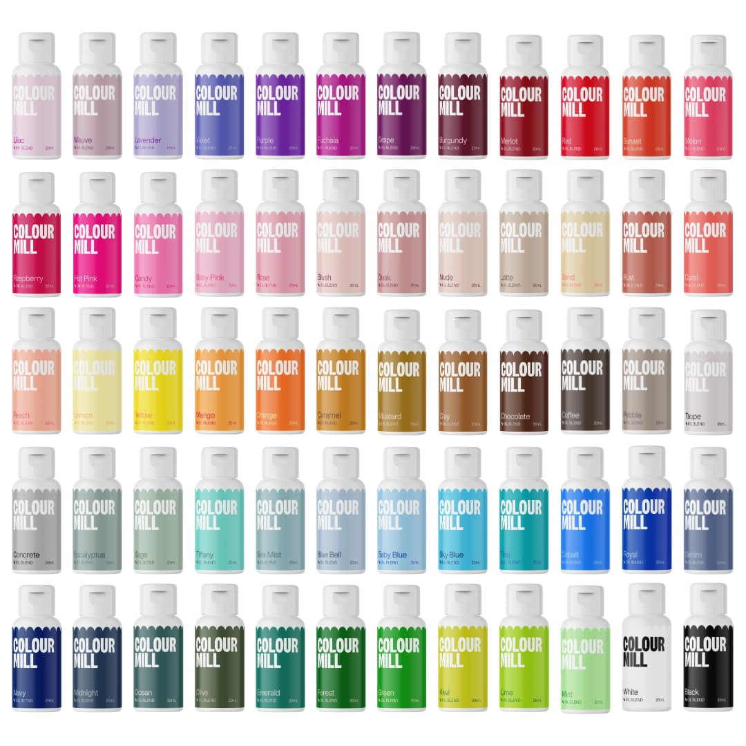 Colour Mill - Molino Colorante Alimentario A Base De Aceite, 20 Ml, Colección Completa