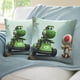 thumbnail image 3 of Yoshi Fundas de almohada de terciopelo con tema, regalos de funda de almohada, decoración para el hogar, cojín de lanzar, regalo de cumpleaños para fans y parejas.50*50cm., 3 of 6