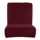 thumbnail image 5 of Estire, Corto, Respaldo Bajo, Cubierta Para Silla, Barra, Taburete, Cubierta, ~ Rojo Vino, 5 of 5