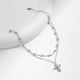 thumbnail image 2 of Pulsera S925 Sterling Silver Doble Capa Cruz Ajustable Azul, 2 of 3