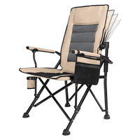 Wakeshome - Silla Plegable De Playa Camping Picnic Porta Vasos Portátil