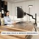 thumbnail image 3 of Brazo Para Monitor Mi 12004 Con Altura Ajustable Y Usb c, 3 of 9