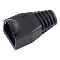 Gen - Funda Capuchon Conector De Red Rj45 Goma Protector 10 Unidades Negro