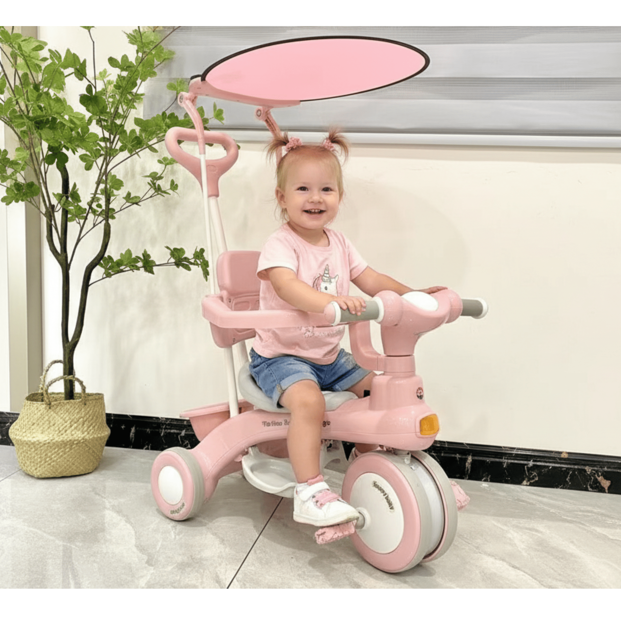 Genérico - Triciclo Evolutivo Para Niños Diseño Ergonómico Con Toldo
