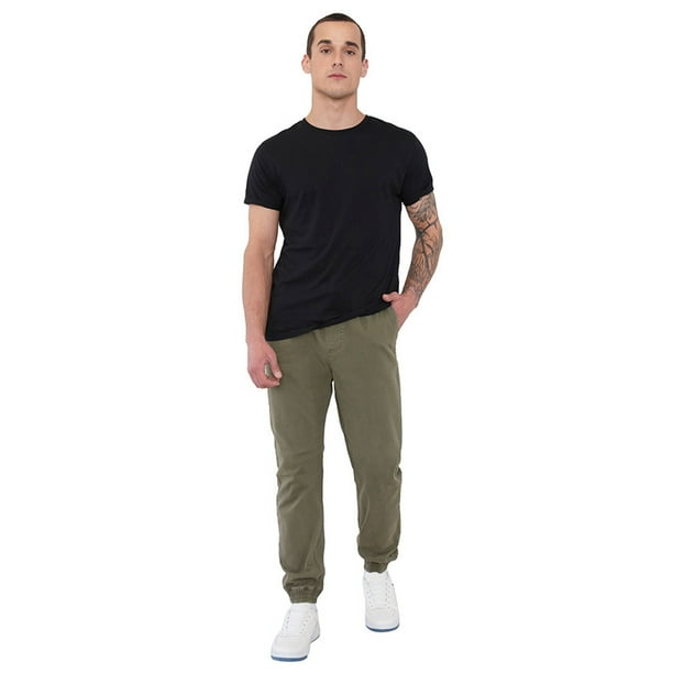 Pantalón Hombre Jogger Fit Verde Twill Corona