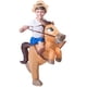 thumbnail image 5 of Disfraz inflable de vaquero montando a caballo para Halloween, para niño, 5 of 9