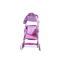 Genérico - Coche De Muñeca Con Mango Y Respaldo Ajustable