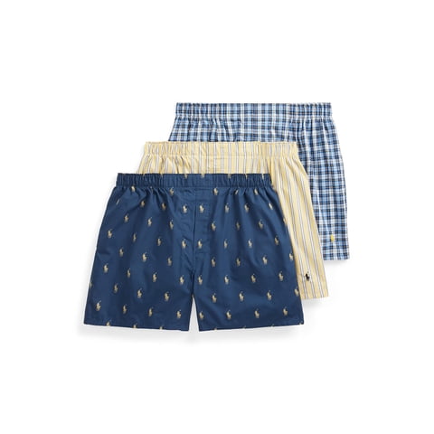 Boxers Polo Ralph Lauren Classic Fit De Algodón, Paquete De 3 Unidades, Para Hombre