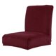 thumbnail image 4 of Estire, Corto, Respaldo Bajo, Cubierta Para Silla, Barra, Taburete, Cubierta, ~ Rojo Vino, 4 of 5