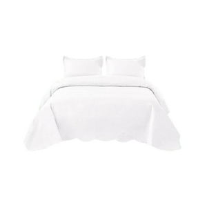 Genérico - Cubrecama Quilt 2 Plazas+2 Fundas Verano Unicolor 13N02