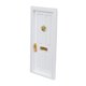 thumbnail image 2 of 1:12 Casa De Mu?ecas De Madera Blanca 4 Puertas De Paneles Muebles DIY Decoración De Cocina, 2 of 5