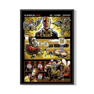 Creango - Cuadro Poster Enmarcado Breaking Bad Diseño 3 Decorativo