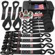 thumbnail image 1 of Vehiclex 1.5 x 8 Motorcycle Ratchet Tie Down Straps with Soft Hooks, 1 of 3