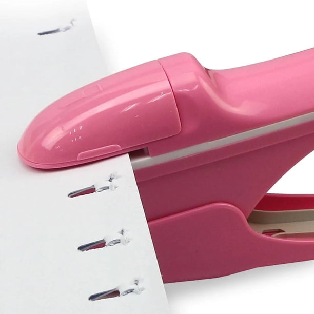 Effortlessly Bind Up to 7 Sheets with our Mini Portable Desktop Nail-Free Stapler - No Staples Needed!