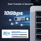 thumbnail image 3 of Adaptador USB C a USB UGREEN, paquete de 4, 10 Gbps, gris espacial, 3 of 9