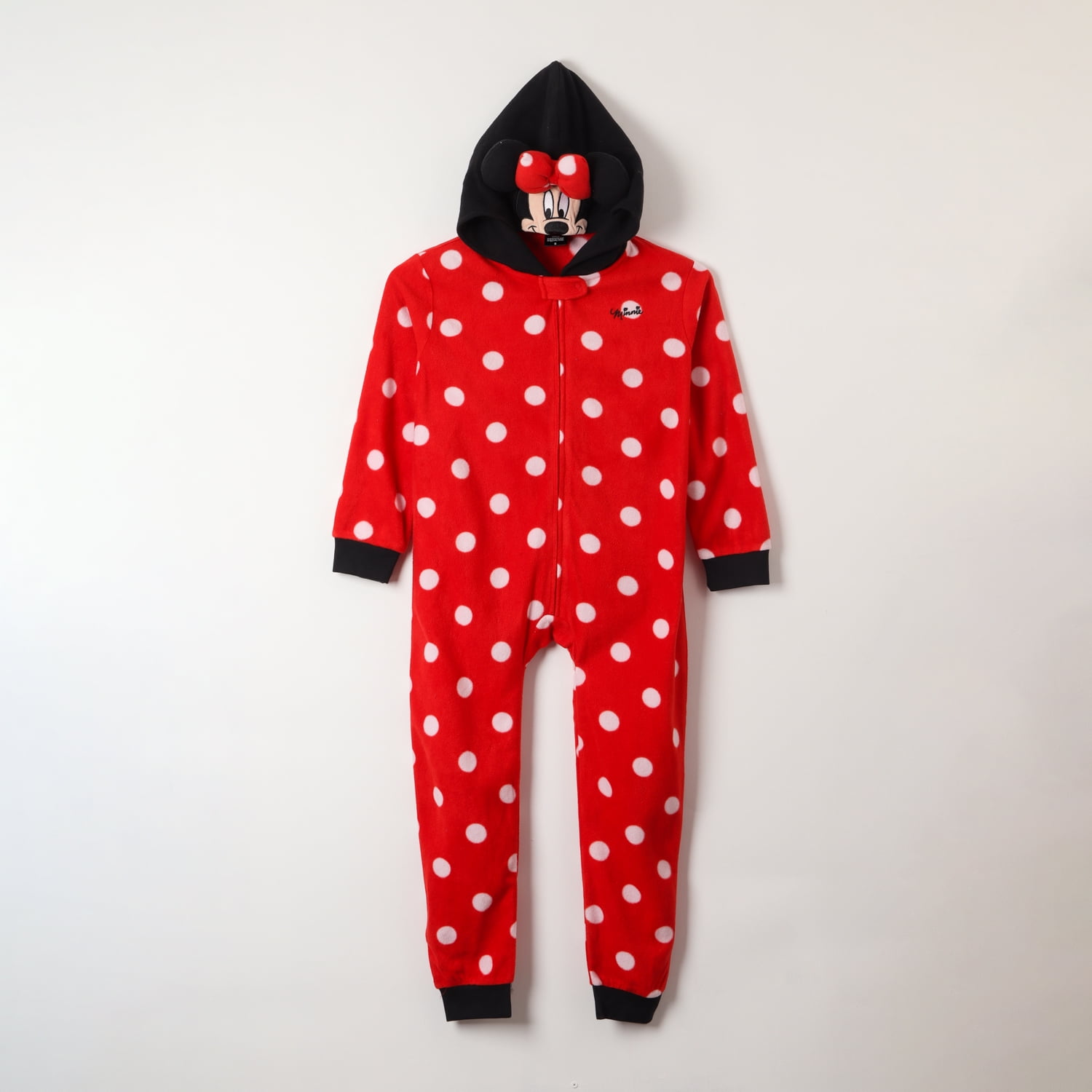 Disney - Enterito Pijama Polar Minnie Mouse Con Capucha - Niñas 2-8 Años