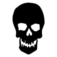 Rienda Libre Graphics - Decomural Scary Skull Halloween Ws-33485