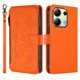 thumbnail image 2 of Funda Cartera Mariposa para [Xiaomi Redmi Note 13 4G] con Soporte y Cremallera Naranja, 2 of 6