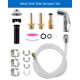 thumbnail image 2 of Pulverizador lateral para fregadero de cocina Blissvent Chrome con conector Moen, 2 of 6