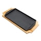 thumbnail image 1 of Plato / Bandeja Hierro Rectangular Con Base Madera 20X11.4X1.6 Cm, 1 of 4
