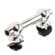 thumbnail image 2 of Terminales de tambor de doble extremo portátiles Fácil de usar Soporte de percusión de dos lados ajustable Accesorios de tambor Partes de instrumentos Plata 4.8cm, 2 of 5