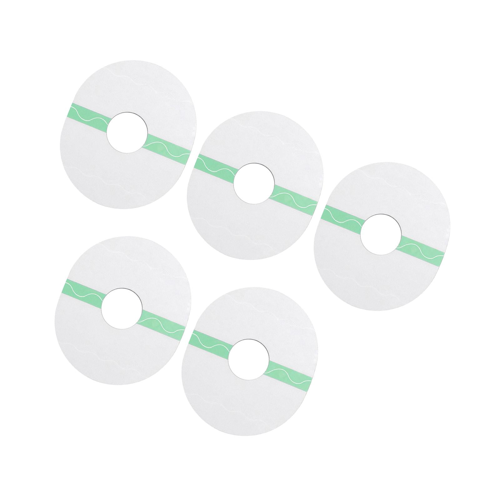 Magideal - Parches Adhesivos Para Ducha De 5 Piezas, Protectores De Cinta Cgm Impermeables, Parche De Cubierta De Transparente Flexible De Larga Duración Oval