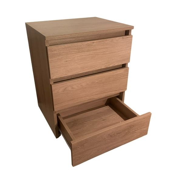 Velador Dormitorio Calvari 3 Cajones Madera