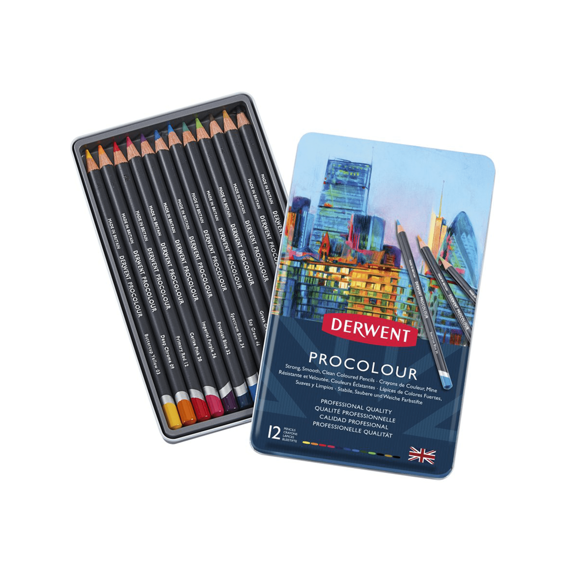 Lápices De Colores Procolour Derwent Set 12
