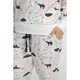 thumbnail image 4 of Pijama Largo Algodón Marfil Talla S, 4 of 4