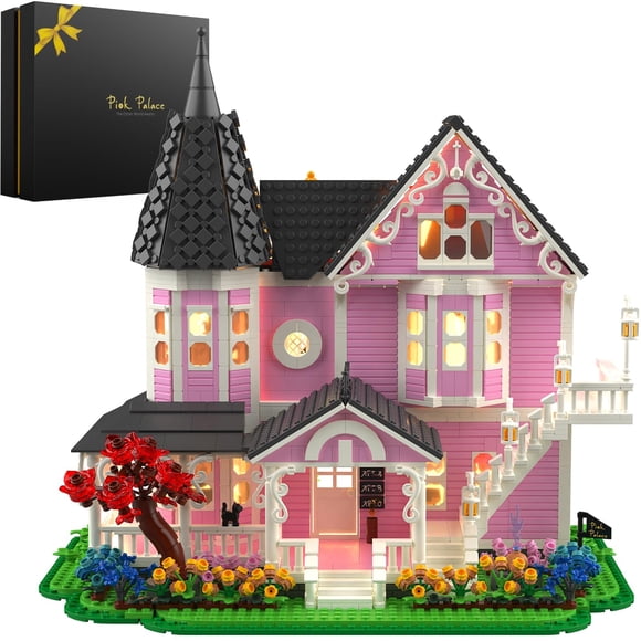 Kit de Construcción EYICA Casa Palacio Rosa 2194 Piezas Modelo