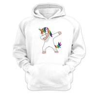 Genérico - Polerón Canguro Unicornio Blanco Talla S Unisex