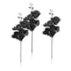 thumbnail image 1 of Flores De Orquídeas Artificiales 3 Uds Tallos De Orquídeas Falsas Decoración Flor De Imitación Para El Hogar Negro, 1 of 3