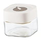 thumbnail image 3 of Tarro De Almacenamiento De Vidrio Reutilizable Con Tapa, Tarro Hermético Para Alimentos, Para Especias, Pasta, Aperitivos, Blanco, 500ml, 3 of 3