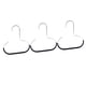 thumbnail image 1 of 3 Uds Perchas De Anillo Para Bufanda Con Agarre Organizadores De Bufandas Que Ahorran Espacio Para Gorra De Cinturón Negro, 1 of 5