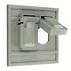 thumbnail image 1 of Placa de pared Leviton 1 gang sobredimensionada gris resistente a la intemperie, 1 of 2