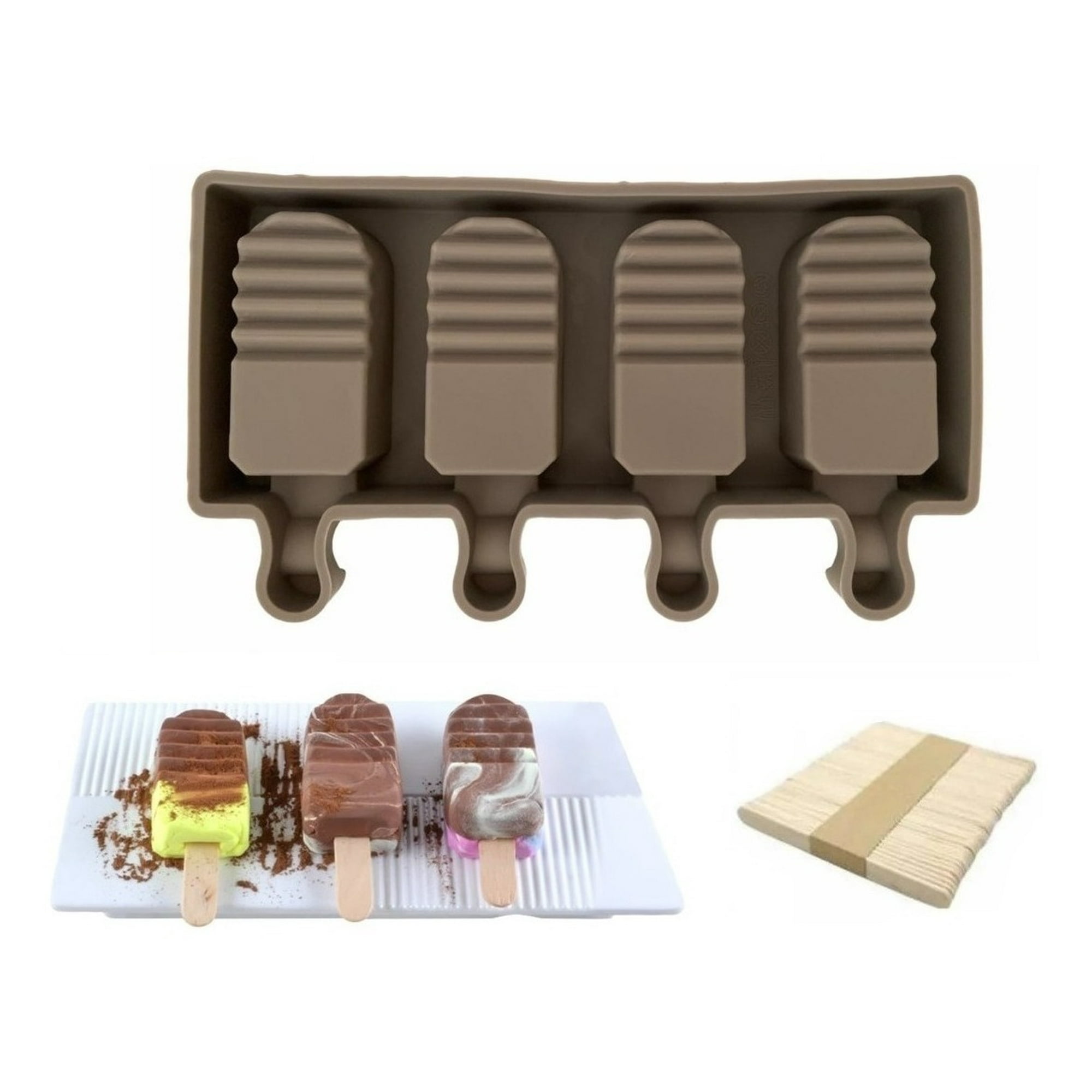 Genérico - Moldes De Silicona Para Helados Molde Paletas Helado Paleta
