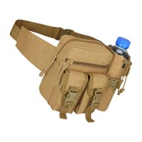 Magideal - Riñonera Portátil, Riñonera, Soporte Para Botella De Agua, Cinturón De Utilidad Impermeable Para Adultos, Equitación, Tiro, Herramienta, , Color Barro