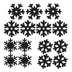 Rienda Libre Graphics - Decomural Christmas Snowflake Festive Xmas Set Ws-33385