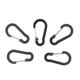 thumbnail image 1 of 5 unids llavero hebilla resorte resorte gancho clip exterior botella de agua gancho negro, 1 of 5