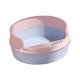 thumbnail image 5 of Bandeja De Arena Para Mascotas Dise?o Circular Fácil De Limpiar Extraíble Para Gatito Conejito Rosa, 5 of 5