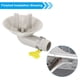 thumbnail image 5 of Conector de manguera de drenaje de aire acondicionado de 25 mm Uxcell, 4 piezas conector de drenaje universal con abrazadera, estilo blanco 4, 5 of 5