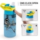 thumbnail image 4 of El Laboratorio de Dexter Botella de Agua con Tapa Pop Top de Un Toque, Acero Inoxidable, a Prueba de Fugas, para Deportes, Botella Infantil azul 12 oz, 4 of 6