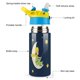 thumbnail image 3 of El Principito Botella de Agua con Tapa Pop Top de Un Toque, Acero Inoxidable, a Prueba de Fugas, para Deportes, Botella Infantil azul 12 oz, 3 of 6