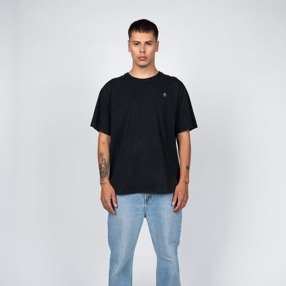 Polera Nixon Men Blue Snake Black