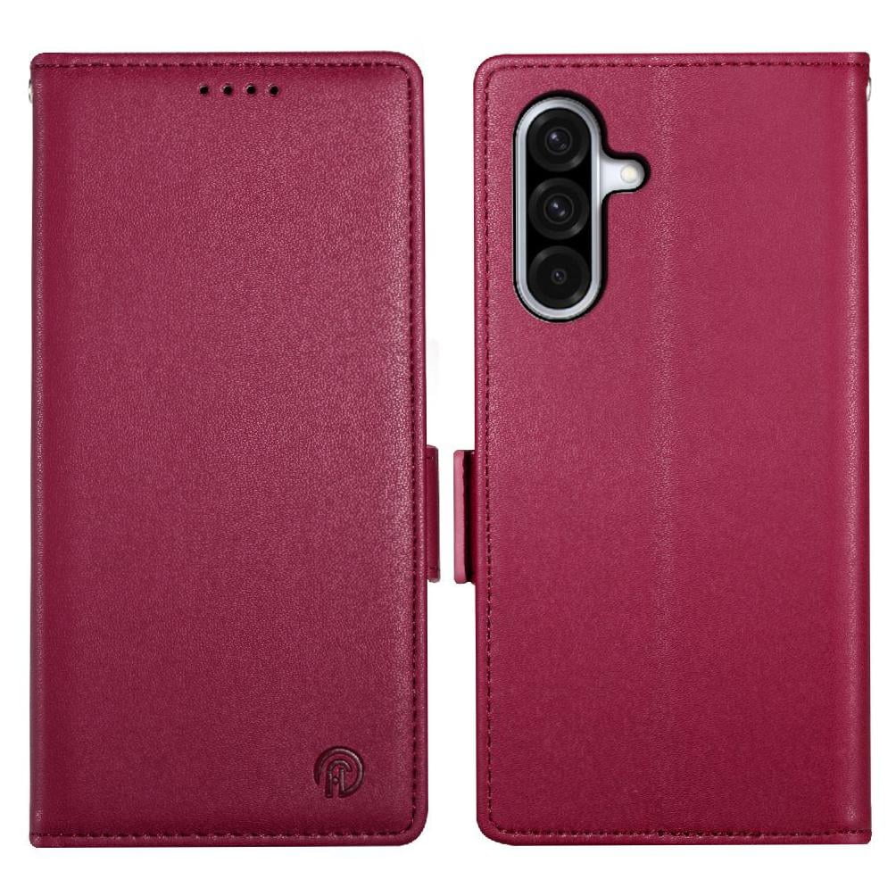 Foxdock - Funda Cartera Magnética Con Tarjetas Y Soporte Para Samsung Galaxy A56 Rojo