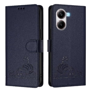 Funda Tipo Cartera Foxdock Para Xiaomi Poco X7 Pro 5G Con Soporte, Ranuras, Rfid, Diseño De Gato